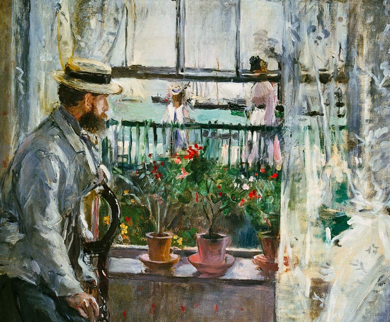 Eugene Manet en la isla de Wight. de Berthe Morisot