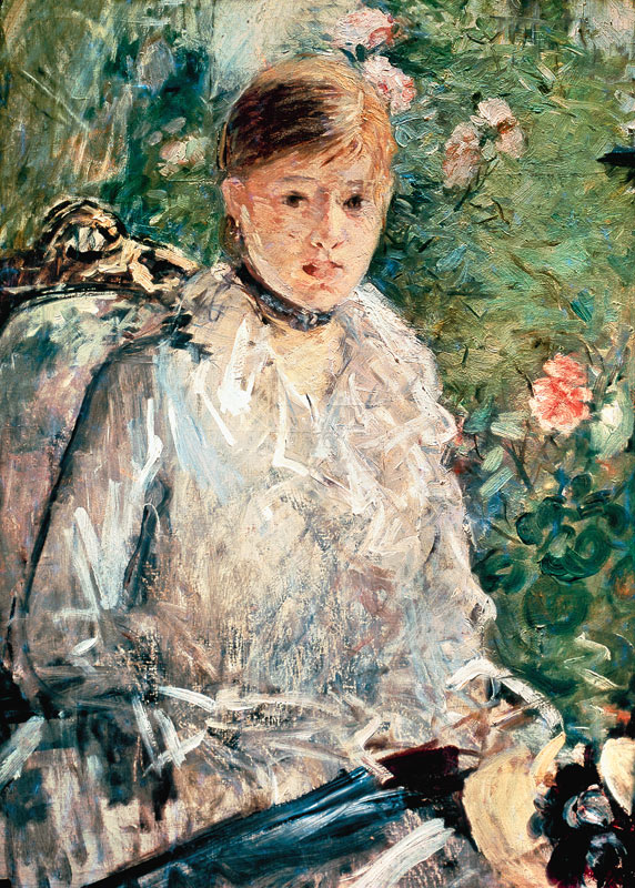 Retrato de una jovencita de Berthe Morisot