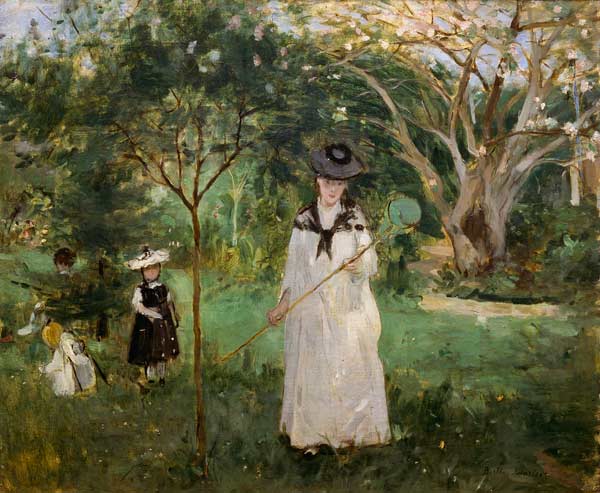 Morisot / La chasse aux papillons / 1874 de Berthe Morisot