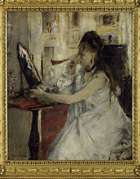 Morisot / Jeune femme se poudrant / 1877 de Berthe Morisot