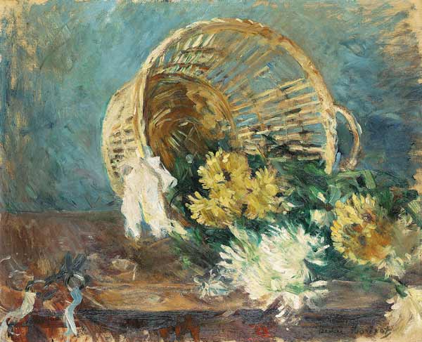 Chrysanthemen oder der umgefallene Korb de Berthe Morisot