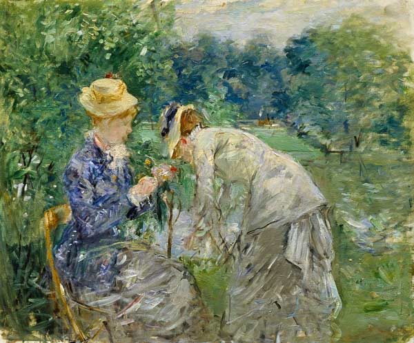 In the Bois de Boulogne de Berthe Morisot