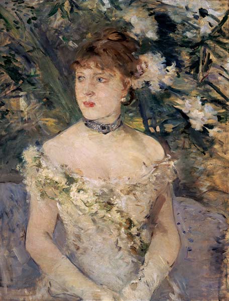Morisot/Young woman in a ball gown/1879 de Berthe Morisot
