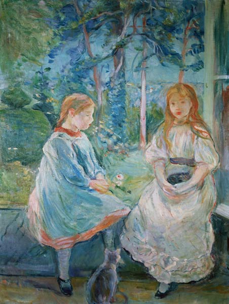Young Girls at the Window de Berthe Morisot