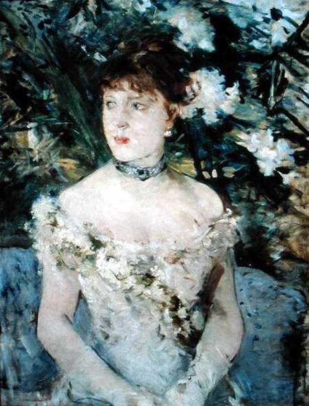 Young girl in a ball gown de Berthe Morisot