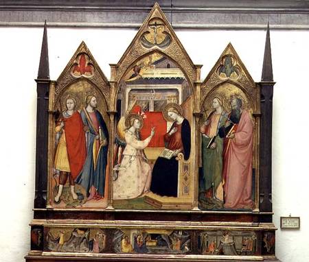 Annunciation with Saints de Bicci  di Lorenzo