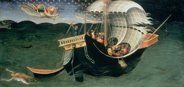 St. Nicholas rebuking the Tempest de Bicci  di Lorenzo