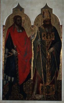 St. Julian and St. Zenobius (tempera on panel) de Bicci  di Lorenzo