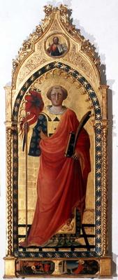 St. Lawrence (tempera on panel) de Bicci  di Lorenzo