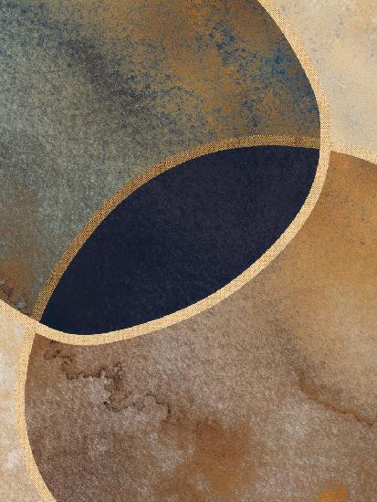 Abstract Circles With Gold 1
