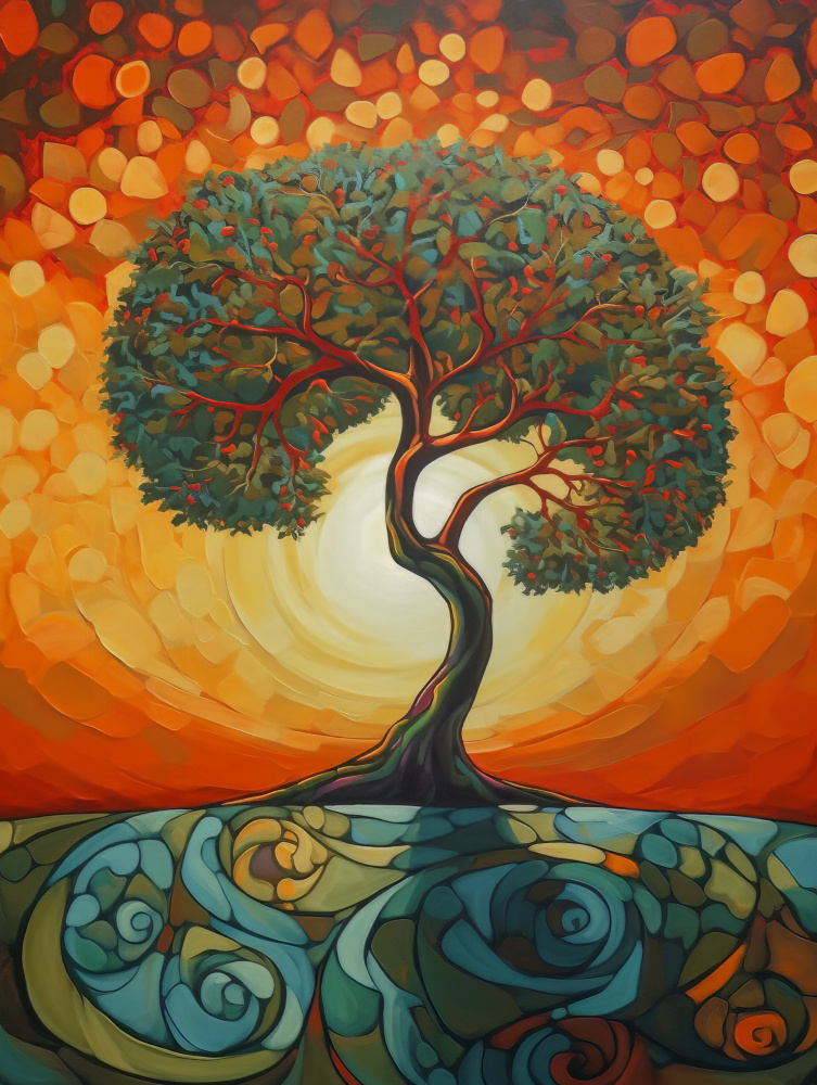 Tree Painting 3 de Bilge Paksoylu