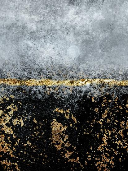 Gold Black Abstract