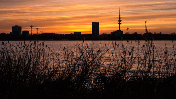 Alster Sonnenuntergang (Hamburg) de Birge George