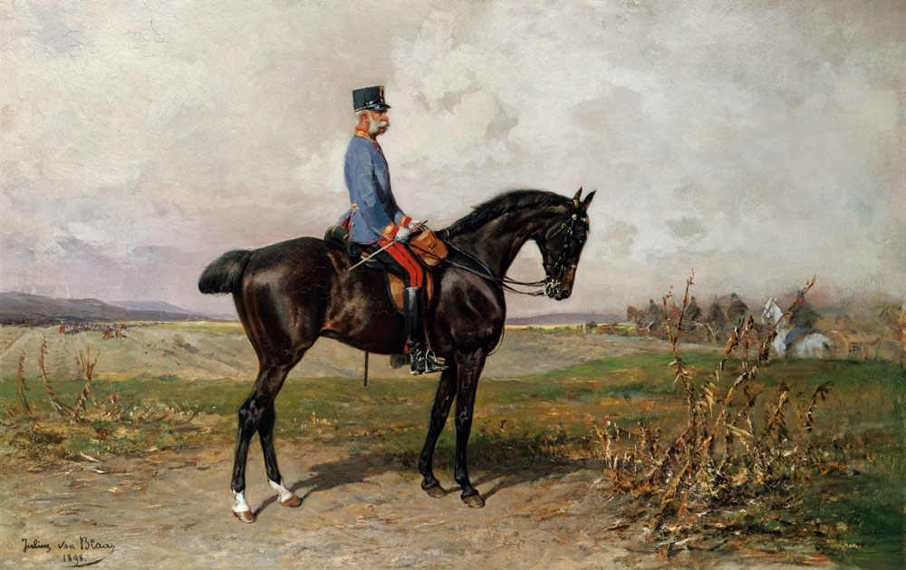 Franz Joseph, Equestrian Portrait de Blaas