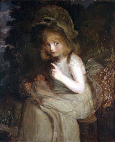Hush - a girl with a doll de Blanche Jenkins