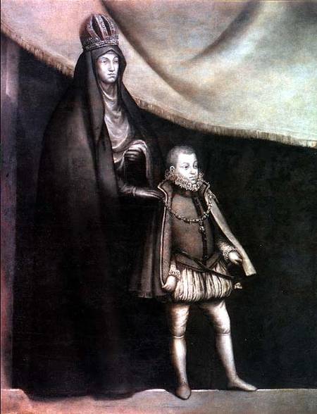 The Empress Maria and Philip III (1578-1621) de Blas del Prado