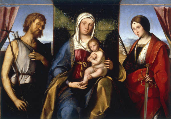 Boccaccino / Mary with Child & Saints de Boccaccio Boccaccino