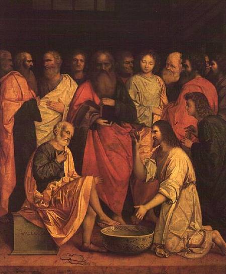 Christ Washing the Disciples' Feet de Boccaccio Boccaccino