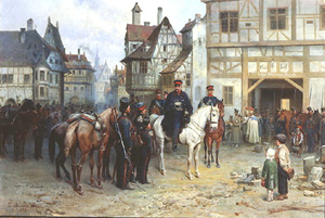 General Blücher mit den Kosaken in Bautzen de Bogdan Willewalde