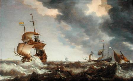Storm at Sea de Bonaventura Peeters