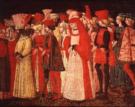 People of the Court of the Sforza Family  (detail) de Bonifacio Bembo