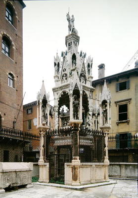 Funerary monument of Cansignorio Della Scala (1340-75) (photo) de Bonino da Campione