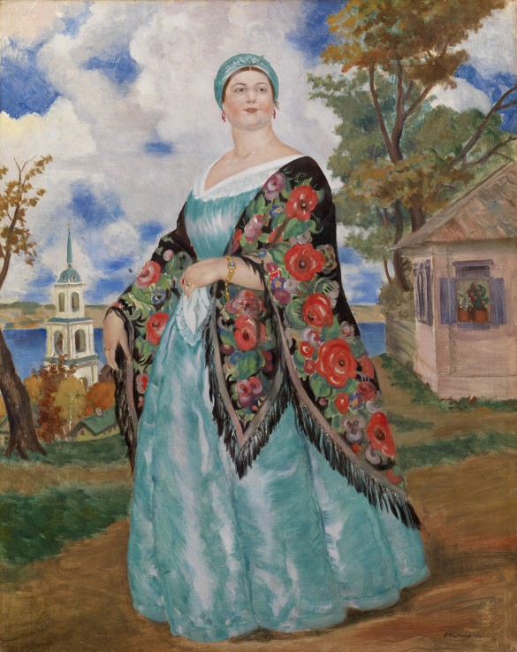 Merchant's Wife de Boris Michailowitsch Kustodiew