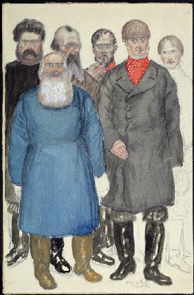 Costume design for the theatre play Wolfs and Sheeps by A. Ostrovsky