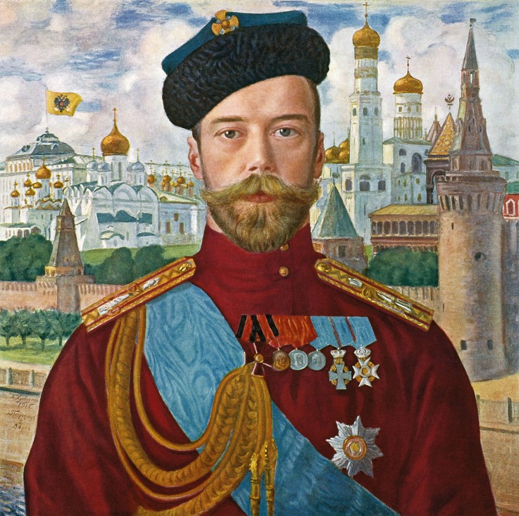 Portrait of Emperor Nicholas II (1868-1918) de Boris Michailowitsch Kustodiew