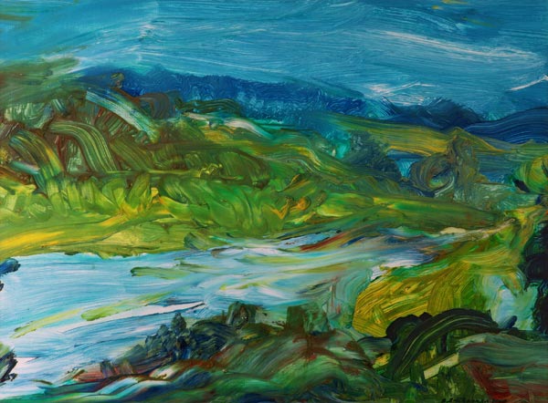 Blue River Landscape II de Brenda Brin  Booker