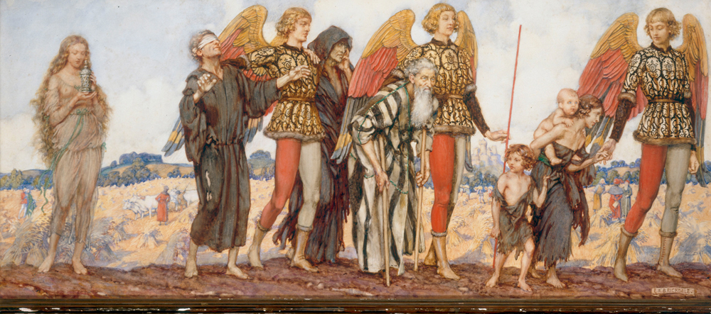 Angels leading the Poor de Brickdale Eleanor Fortescue