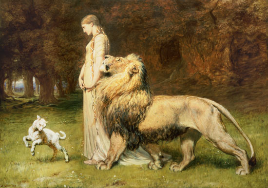 Una and the Lion, from Spenser's Faerie Queene de Briton Riviere