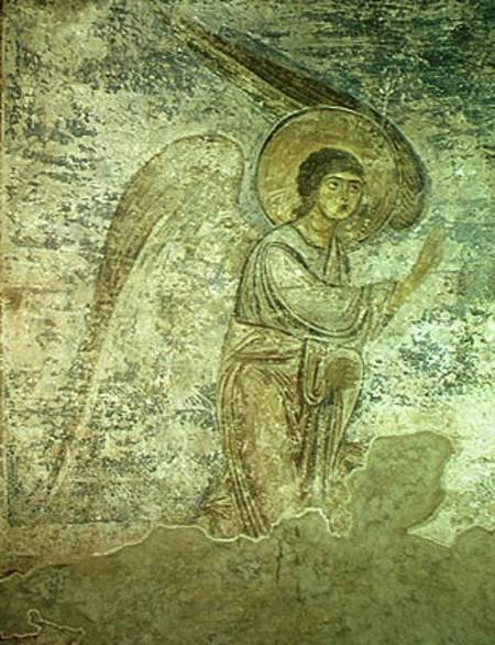 The Archangel Gabriel, detail from the chapel interior de Byzantine