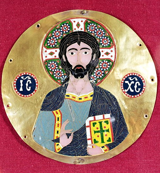 Christ Blessing, 10th-11th century (gold & enamel) de Byzantine