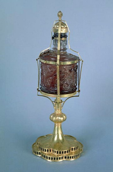 Reliquary of the Precious Blood, treasure from the Basilica of San Marco (jasper, gold & enamel) de Byzantine