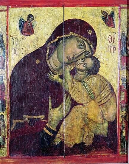 The Virgin Eleousa, from Nessebar, Bulgaria, 13th-14th century de Byzantine