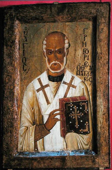Icon of St. Gregory de Byzantine School
