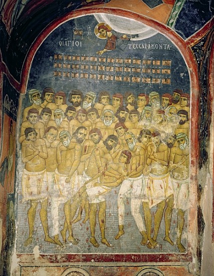 The Forty Martyrs of Sebaste de Byzantine School