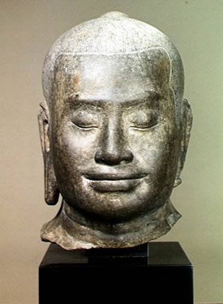 Head of King Jayavarman VII (r.1181-c.1220) de Cambodian
