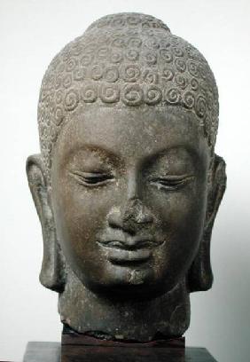 Head of Buddha, from Vat Romlok, Angkot Borei