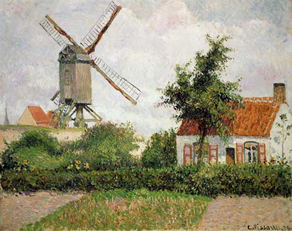 Windmill in Knocke (Belgium) de Camille Pissarro