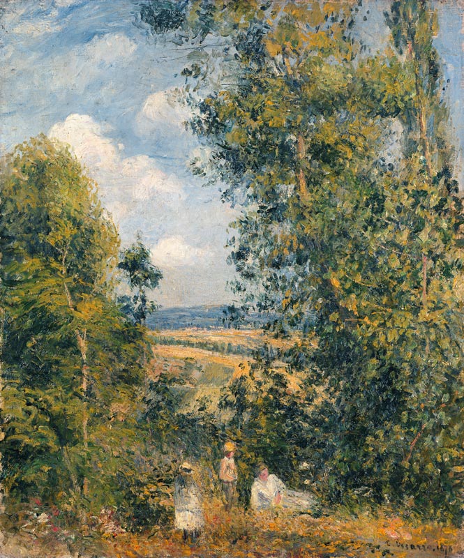 A Rest in the Meadow de Camille Pissarro