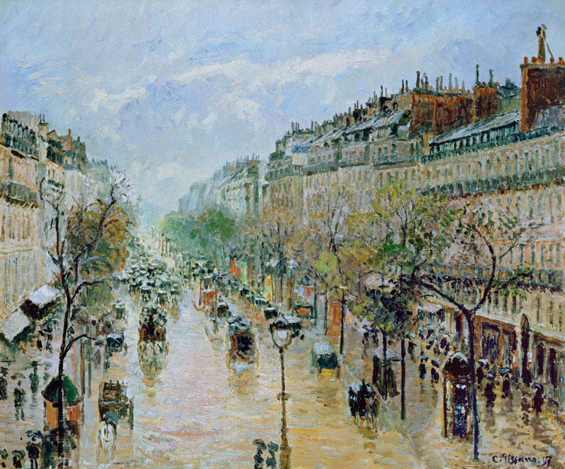 Boulevard Montmartre de Camille Pissarro
