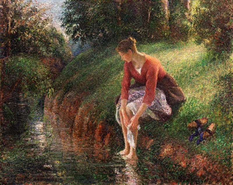 The footbath de Camille Pissarro
