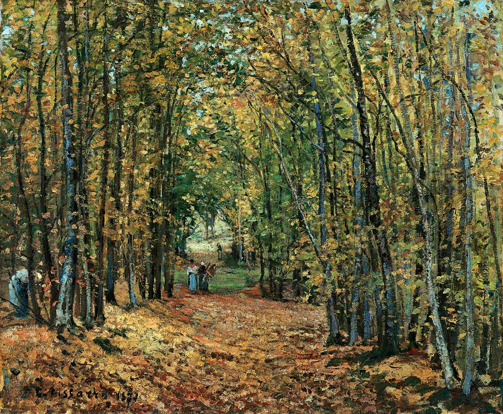 The Woods at Marly de Camille Pissarro