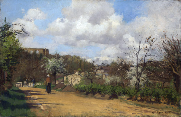 Spring in Louveciennes de Camille Pissarro