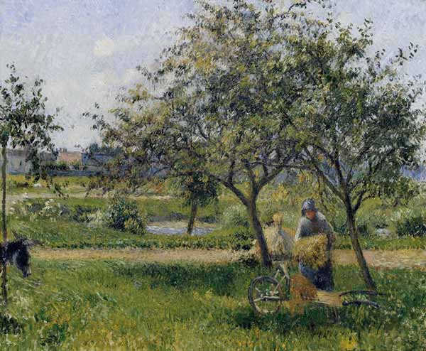 C.Pissarro / The Wheelbarrow / c.1881 de Camille Pissarro