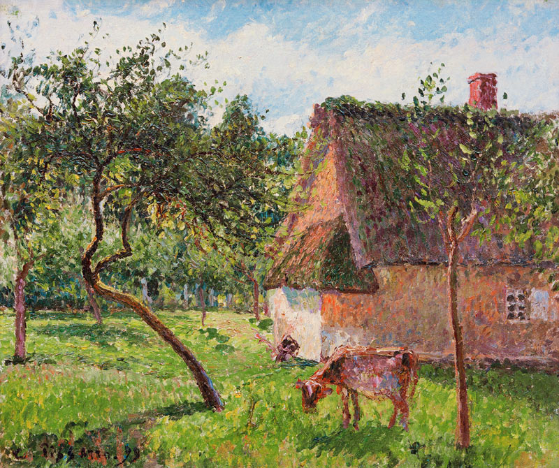C.Pissarro, Obstgarten in Varengeville de Camille Pissarro