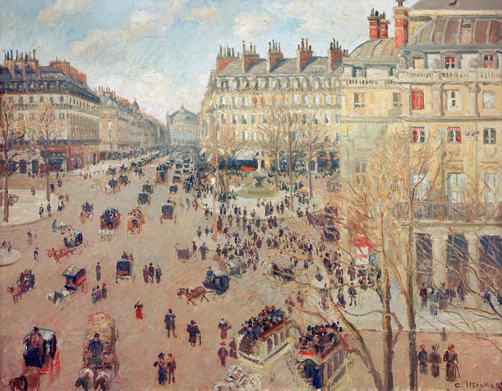 Pissarro / Place du Théâtre Français de Camille Pissarro