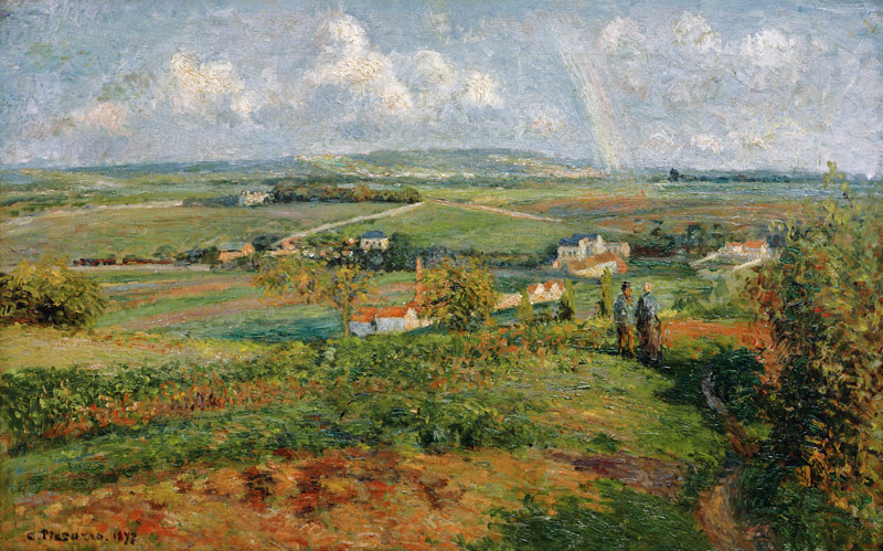 Pissarro / Rainbow, Pontoise / 1877 de Camille Pissarro